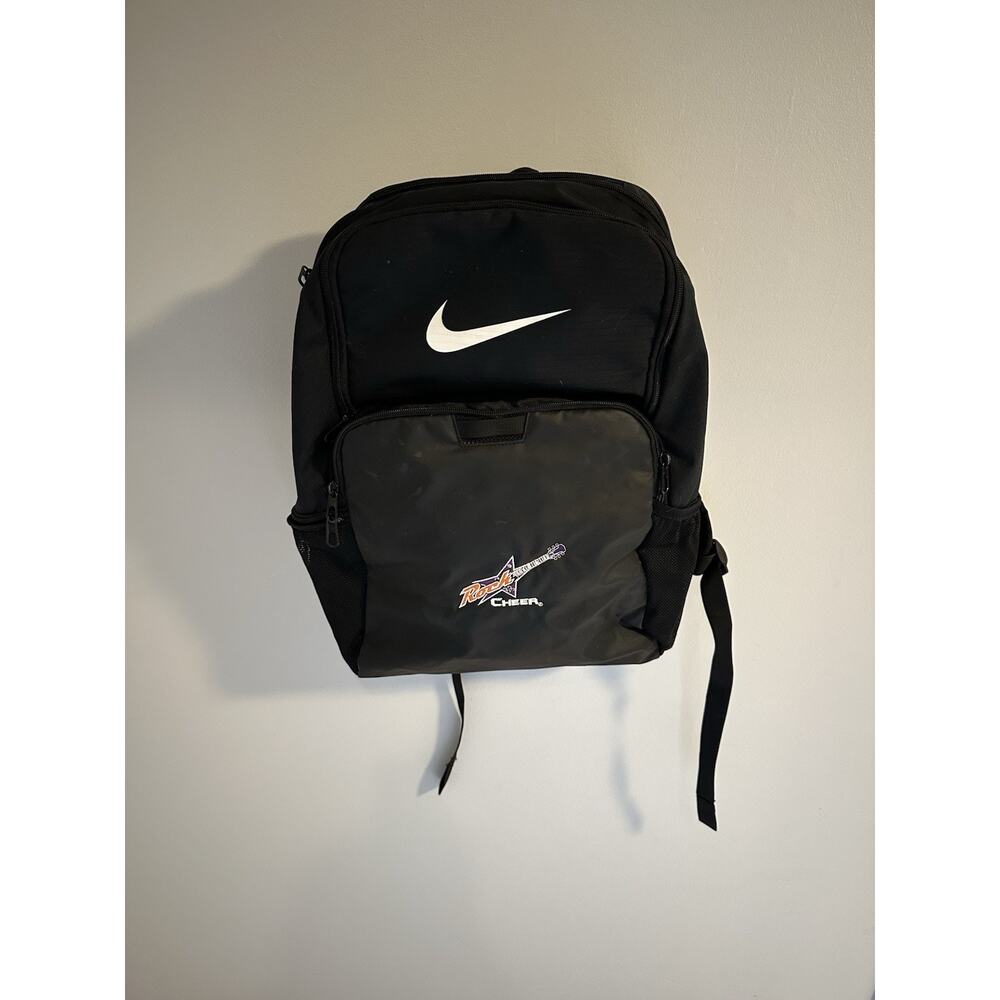 Nike Brasilia Backpack School Gym Travel Bag DM3975-010 Black XL Rockstar Cheer